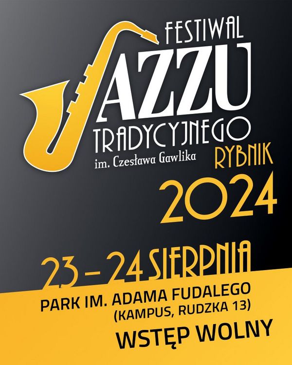 Afisz Festiwalu Jazzu Tradycyjnegow Rybniku