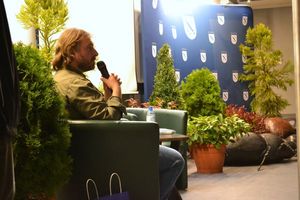 Spotkanie z Adamem Wajrakiem w UM Rybnik. Fot. A. Świderska 