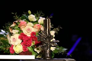 Wręczenie Honorowej Złotej Lampki Górniczej. Fot. P. Bukartyk 