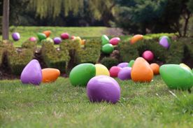 Wielkanocne ozdoby na rynku i rybnickich placach