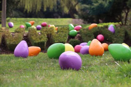 Wielkanocne ozdoby na rynku i rybnickich placach