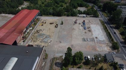 Tereny po Rybnickiej Fabryce Maszyn RYFAMA z lotu ptaka