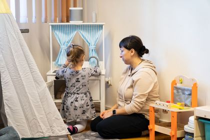  Zajęcia w spynce – grupie opiekuńczo-wychowawczej dla dzieci ukraińskich. 