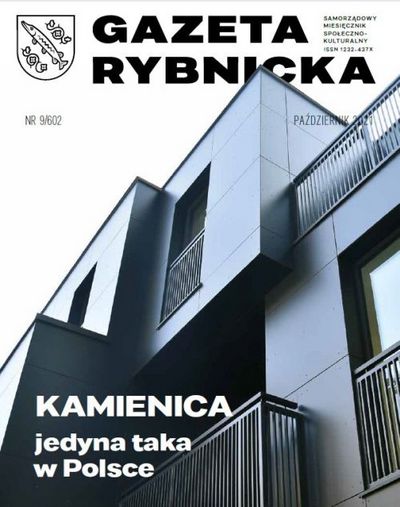 Okładka bieżącego numeru Gazety Rybnickiej - odnowiona kamienica w śródmieściu