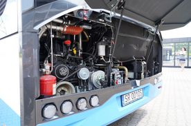 Prezentacja rybnickiego autobusu hybrydowego w Rybniku