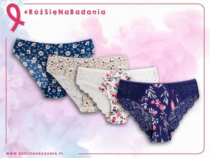 Grafiki promocyjne akcji #RóżSięNaBadania