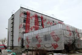 Modernizacja budynku przy ul. Borki 37 C. Fot. ZGM