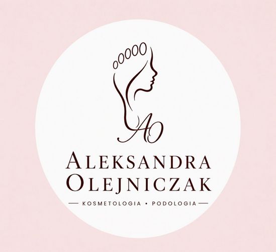 Zdjęcie przedstawia logo gabinetu kosmetologiczno-podologiczny Aleksandra Olejniczak.