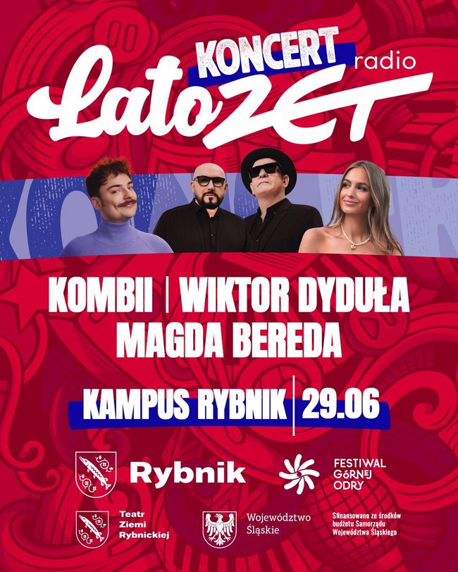 Plakat zapowiadający koncert Lato z Radiem Zet