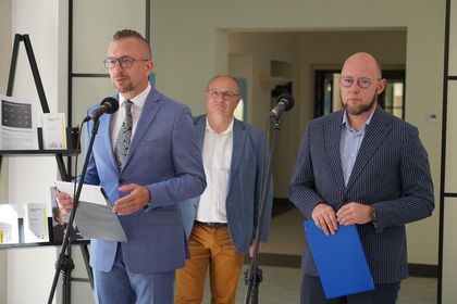 Konferencja prasowa z okazji pierwszych urodzin Edukatorium Juliusz. 