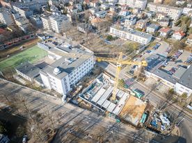 Plac budowy sali gimnastycznej przy II LO