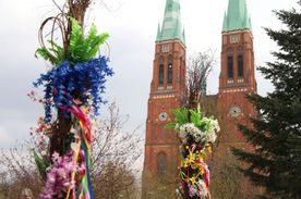 Wielkanocne ozdoby na rynku i rybnickich placach