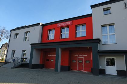 Budynek Ochotniczej Straży Pożarnej w Gotartowicach po modernizacji. 