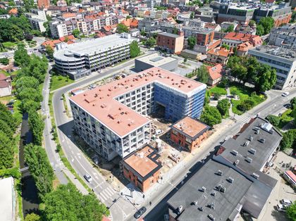 Prace na budowie pierwszej inwestycji rybnickiego Towarzystwa Budownictwa Społecznego przy ul. Hallera 