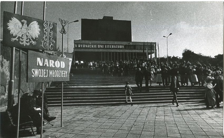 Budynek Teatru Ziemi Rybnickiej w epoce PRL