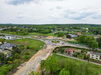 Budowa łącznika ul. Storczyków z lotu ptaka