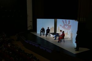 Spektakl warszawskiego Teatru Kamienica "Dopalacze. Siedem stopni donikąd" w ramach współfinansowanej przez Miasto Rybnik kampanii Fundacji Piątka. „Weź nie bierz”. Fot. P. Bukartyk 
