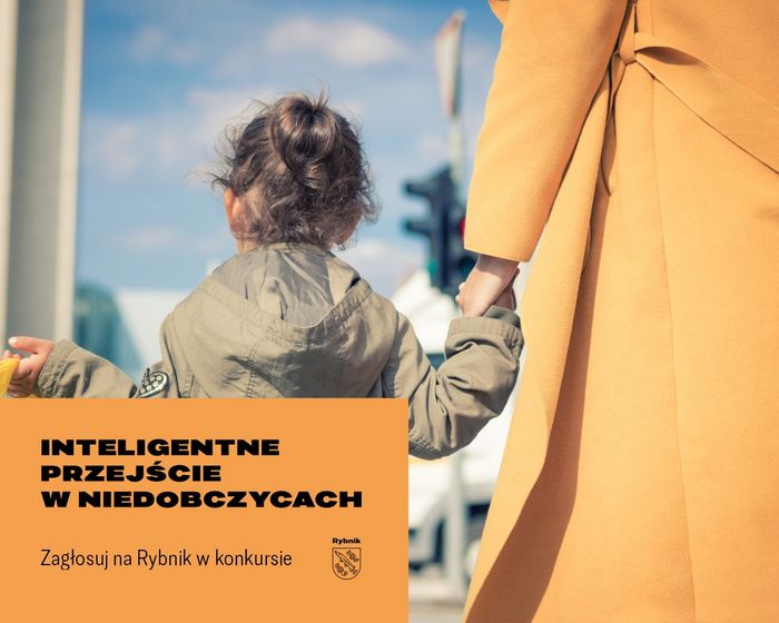 Mała dziewczynka trzymająca za rękę kobietę. W tle sygnalizacja świetlna 