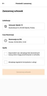 Zrzut ekranu z aplikacji Boks rowerowy Rybnik