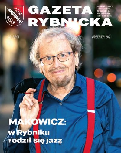 Okładka bieżącego numeru Gazety Rybnickiej - Adam Makowicz