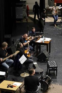 Próby do spektaklu "Rybnicka Opowieść Wigilijna"