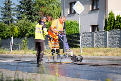 Prace drogowe na ul. Żorskiej