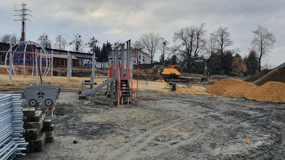 Plac budowy na terenie zabytkowej kopalni