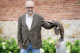 Odsłonięcie rybnickiego, herbowego szczupaka z brązu