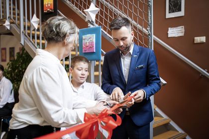 Uroczystości z okazji otwarcia nowej biblioteki „W krainie Małego Księcia” otwarta w Szkole Podstawowej nr 34 w Rybniku