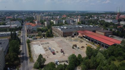 Tereny po Rybnickiej Fabryce Maszyn RYFAMA z lotu ptaka