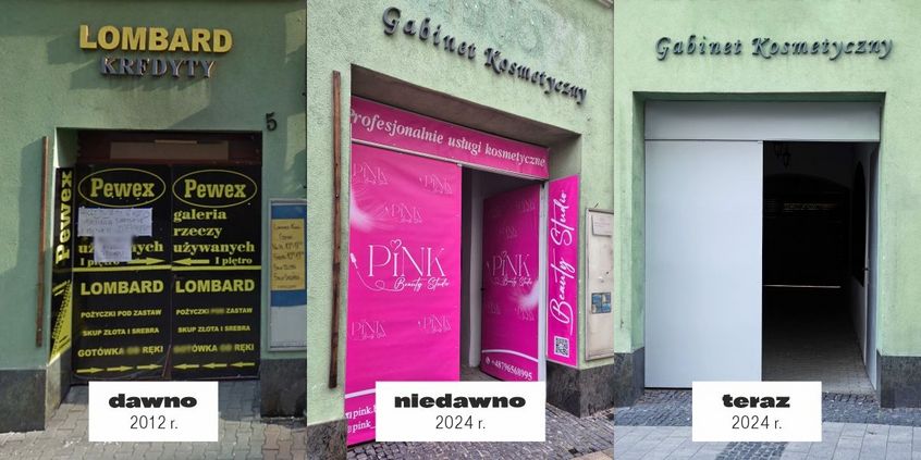 Brama wejściowa przed i po remoncie