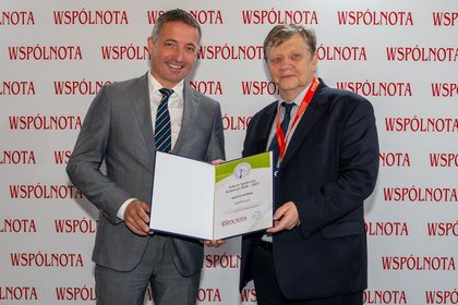 Wręczenie prezydentowi Miasta Rybnika dyplomu za 4 miejsce w rankingu Pisma Samorządu Terytorialnego Wspólnota „Sukces Społeczny Kadencji 2018-2023” 