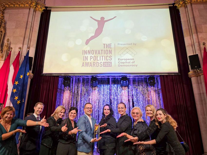 Gala wręczenia nagród Innovation in politics w Wiedniu 