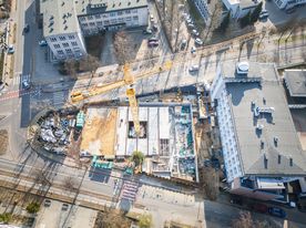 Plac budowy sali gimnastycznej przy II LO