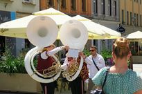 Festiwal orkiestr dętych Złota Lira - parada orkiestr i mażoretek