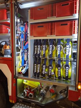Wyposażenie wozu strażackiego
