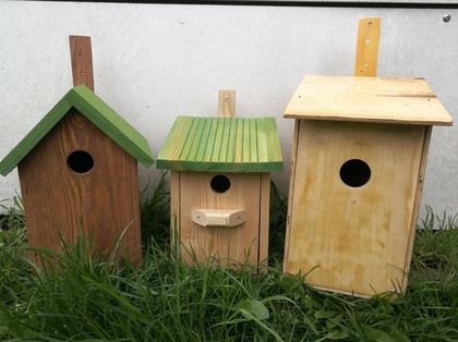 Budki lęgowe dla ptaków wykonane przez uczniów rybnickich szkół