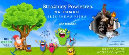 Grafika gry miejskiej Strażnicy Powietrza na pomoc błękitnemu niebu