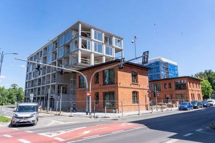 Prace na budowie pierwszej inwestycji rybnickiego Towarzystwa Budownictwa Społecznego przy ul. Hallera 