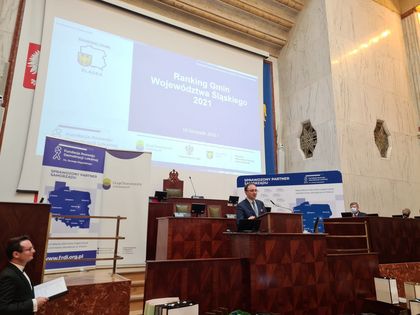 Sala Sejmu Śląskiego w Urzędzie Marszałkowskim.