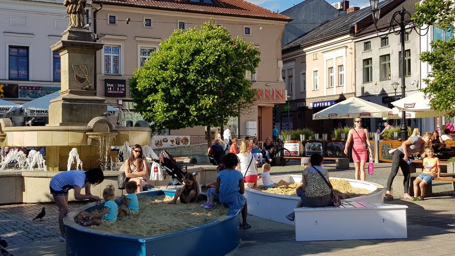 Piaskownica na rynku