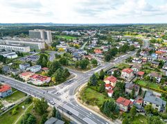 Nowo wybudowany fragment ulicy Storczyków z lotu ptaka
