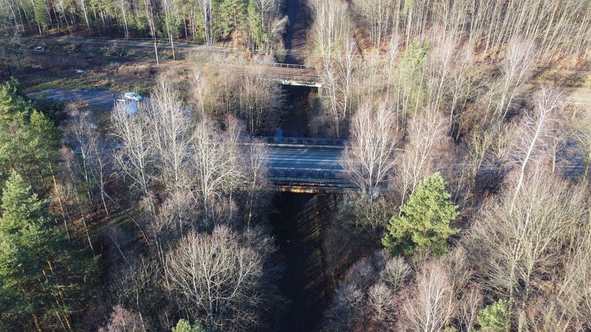 Ulica Mikołowska z lotu ptaka