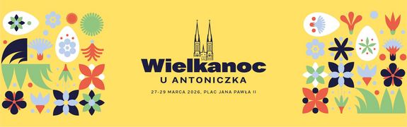 Plakat promujący wydarzenie Wielkanoc u Antoniczka