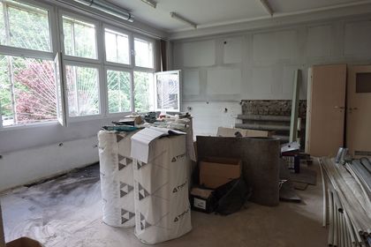 Remont nowej filii bibliotecznej na Nowinach