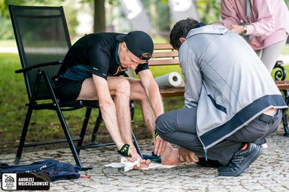 sportowiec podczas biegu