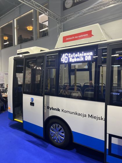 Rybnicki autobus miejski na targach TRANSEXPO