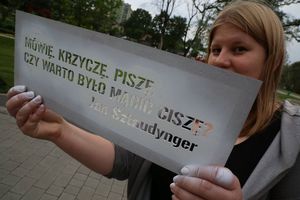 Chodnikowa Akcja Literacka. Fot. W. Troszka