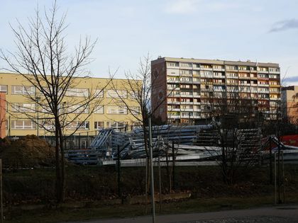 Budowa boiska przy Zespole Szkół nr 3. Fot. A. Kolenda 