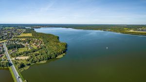 Panorama miasta - Zalew Rybnicki